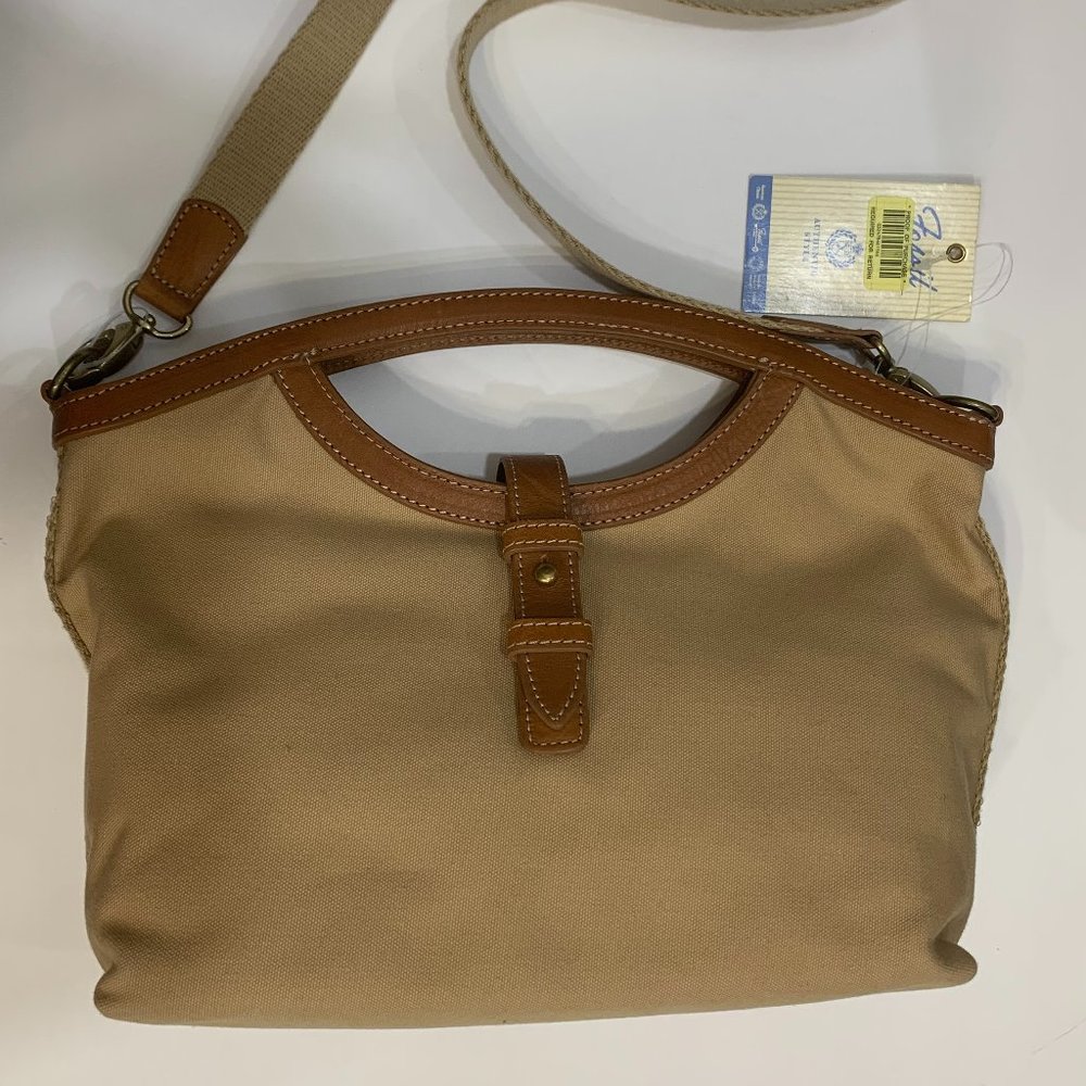 Fossil N.054 Tan Canvas Bag with Shoulder Straps